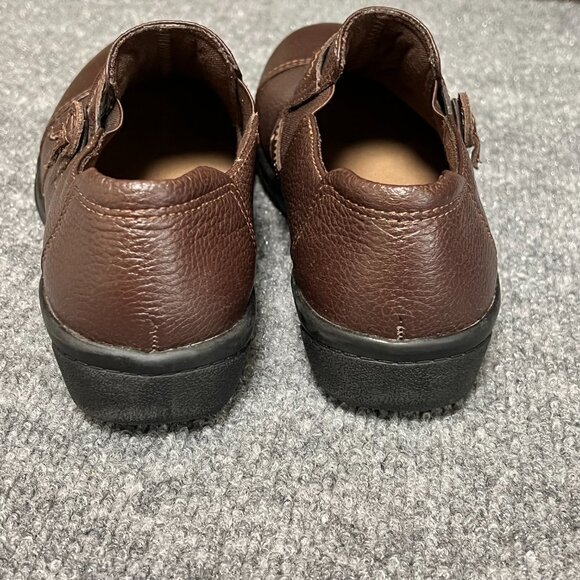 Clarks Cheyn Madi Flats‎ Brown Leather Women Size 6 - Picture 4 of 14